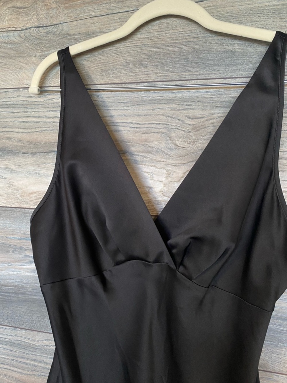 Jones New York vintage Y2K Black V-Neck Slip dress - Picture 3 of 5